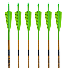 Load image into Gallery viewer, Black Eagle Vintage Carbon Arrows -  Flo Green