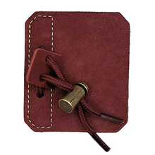 Load image into Gallery viewer, Novem Leather Tab - 3 under - Red