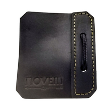 Load image into Gallery viewer, Novem Leather Tab - 3 under - Black