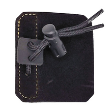 Load image into Gallery viewer, Novem Leather Tab - 3 under - Black