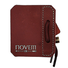 Load image into Gallery viewer, Novem Leather Tab - 3 under - Red