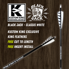 Load image into Gallery viewer, Kustom King - Black Jack Arrows - Classic White