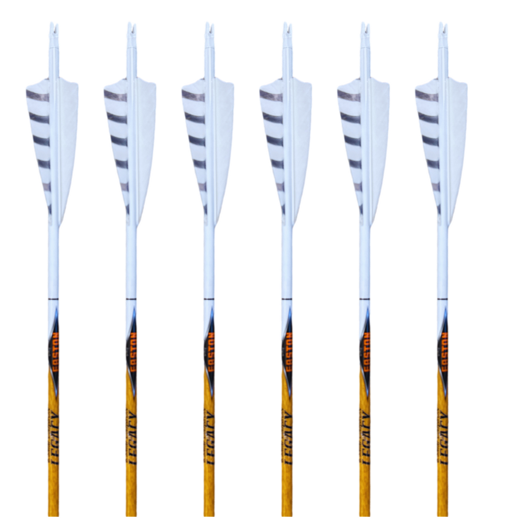Easton Legacy Carbon Arrows - White Out - 6 Pack