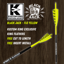 Load image into Gallery viewer, Kustom King- Black Jack Arrows - Flo Yellow