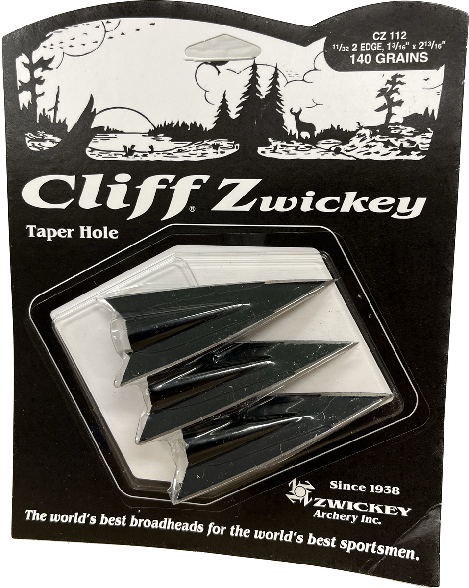 Zwickey Cliff 2Blade GlueOn Broadheads 140 gr 3pack Kustom King
