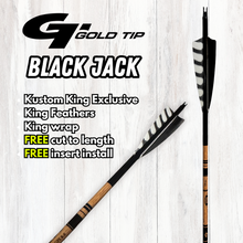 Load image into Gallery viewer, Gold Tip Traditional Arrows - Black Jack