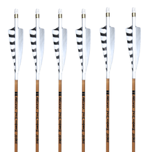Load image into Gallery viewer, Victory Bamboo Trad Arrows - White Out