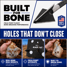 Load image into Gallery viewer, TOTA | 125 grain broadhead | 1-1/8 inch | fixed 3-blade