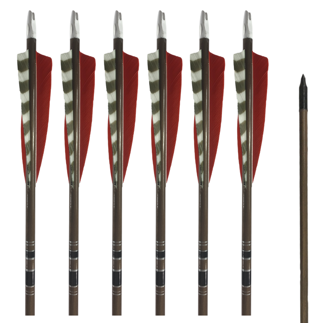 King Arrows - Classic Traditional Arrows - Red