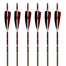 Load image into Gallery viewer, Black Eagle Vintage Carbon Arrows -  Black/Red