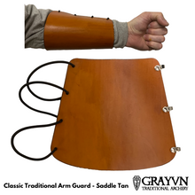 Load image into Gallery viewer, Classic Traditional Arm Guard - Saddle Tan
