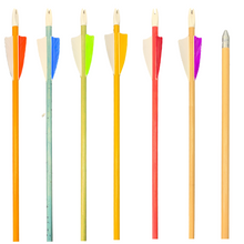 Load image into Gallery viewer, King Arrows - Youth Wood Arrows -  - 6 Pack
