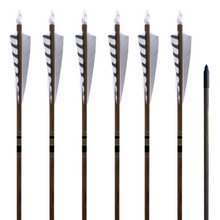 Load image into Gallery viewer, King Arrows Classic Traditional Arrows - White - Dozen
