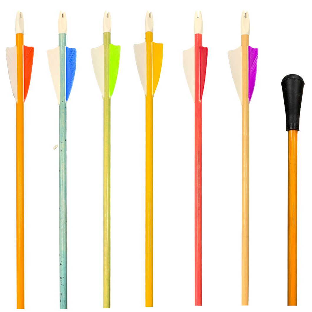 King Arrows - Youth Arrows with Rubber Blunt Points - 6 Pack
