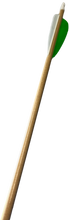 Load image into Gallery viewer, King Arrows - Youth 1/4 inch Wood Arrows with field points - 6 Pack