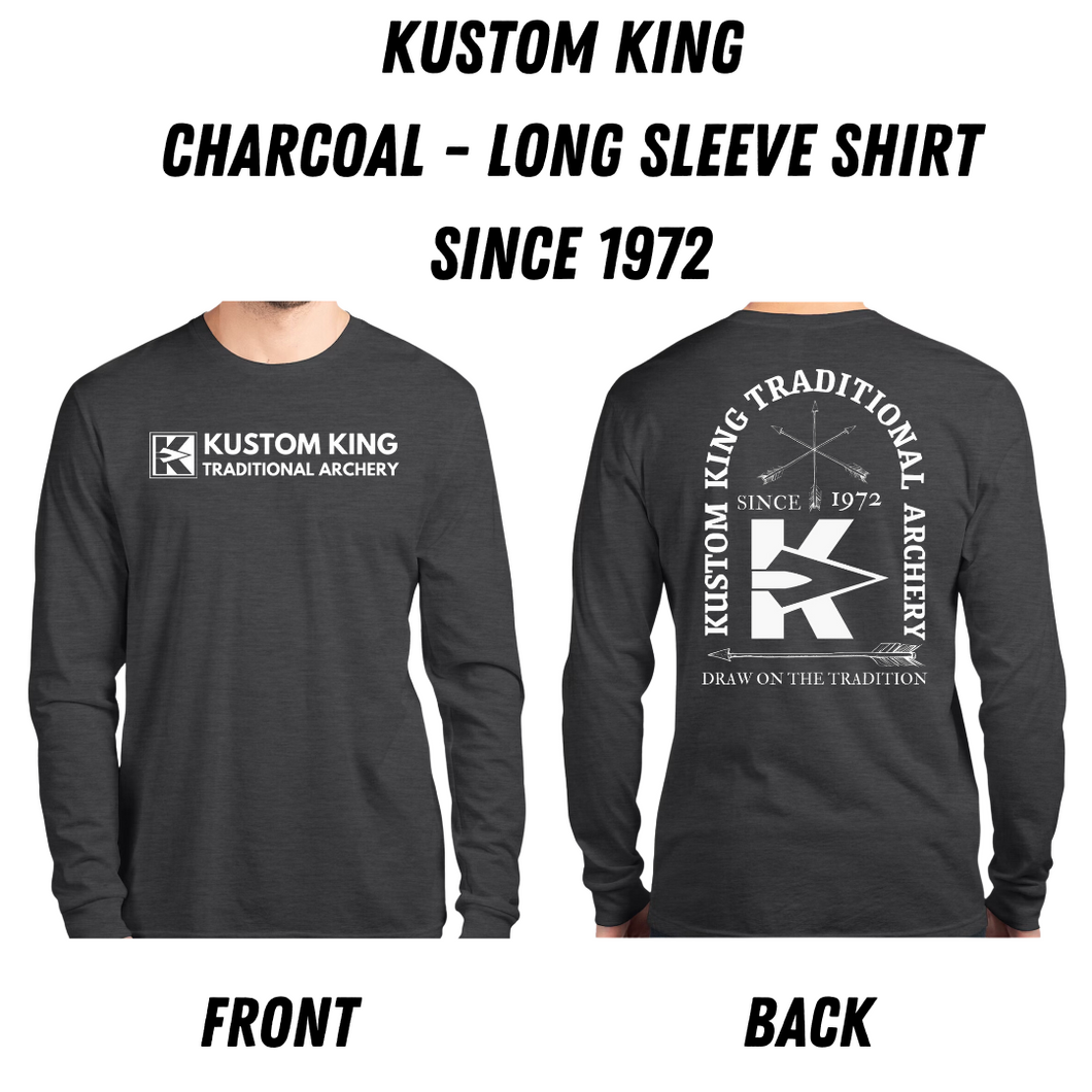 Kustom King - Charcoal - Long Sleeve Shirt