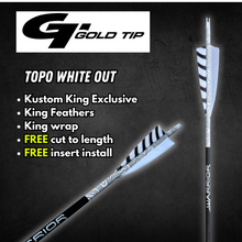Load image into Gallery viewer, Gold Tip Warrior Arrows - Topo White Out
