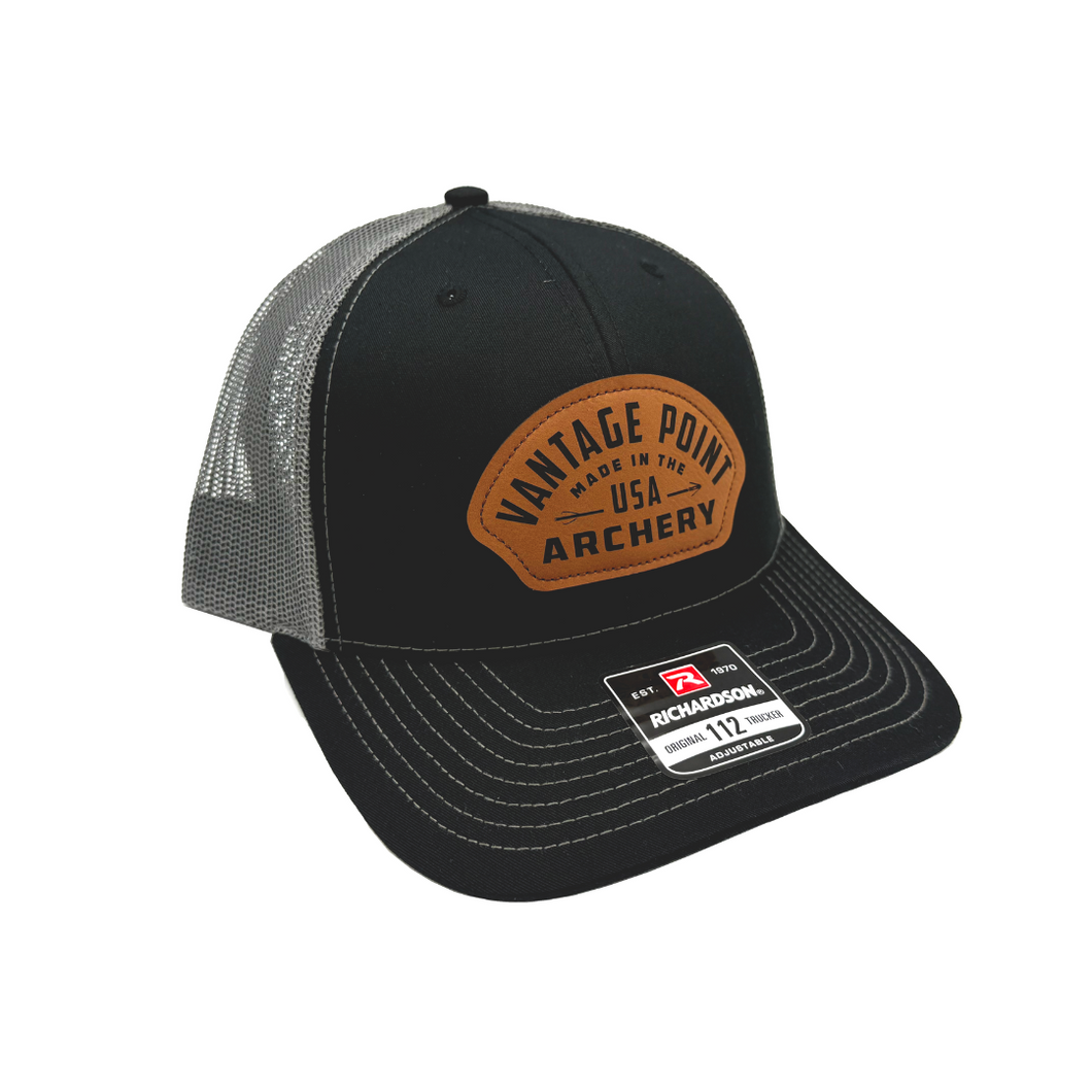 VPA - Vantage Point Brown Patch Trucker Hat - Black
