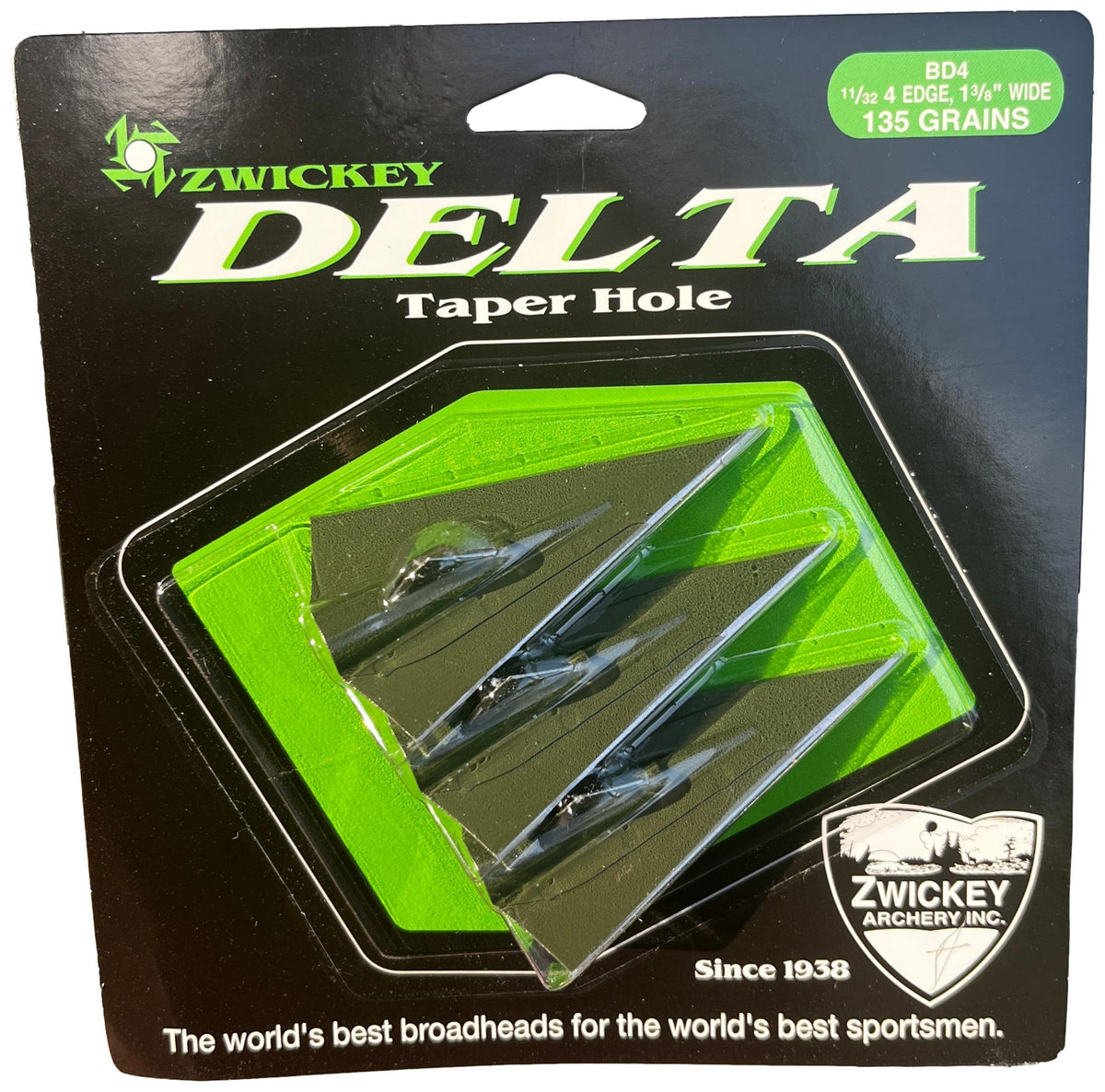 Zwickey Delta 4 Edge Glue On Broadheads 3pack 135 gr Kustom