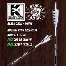 Load image into Gallery viewer, Kustom King- Black Jack Arrows - White Out
