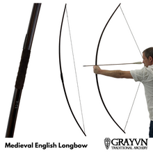 Load image into Gallery viewer, Medieval English Longbow - 76&quot;
