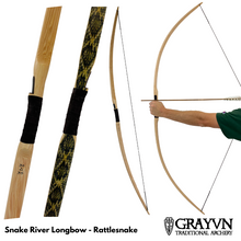 Load image into Gallery viewer, Snake River Longbow - Rattlesnake Skin
