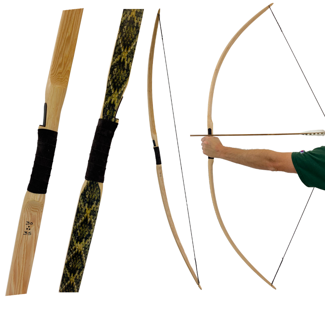 Snake River Longbow - Rattlesnake Skin