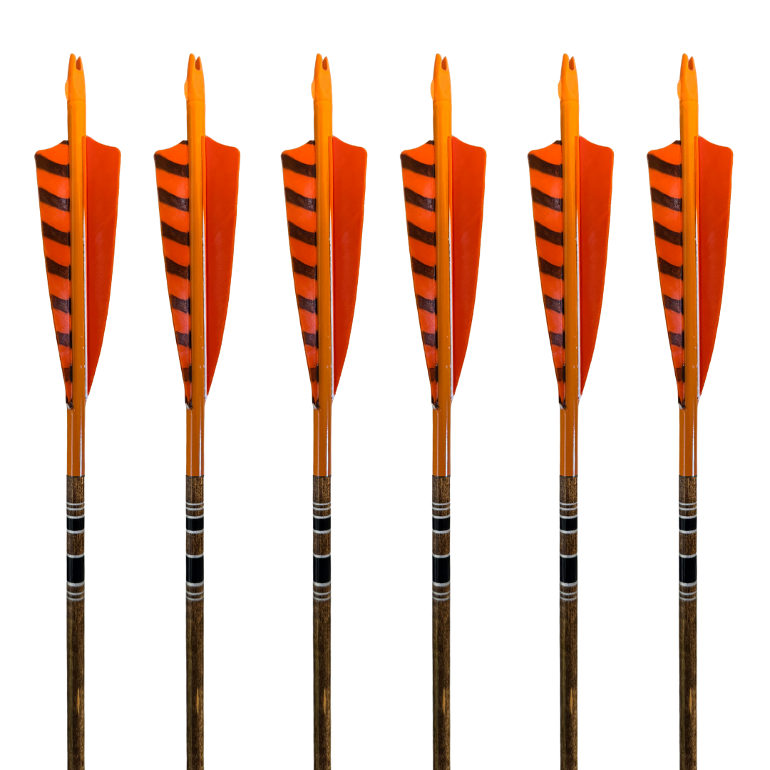 King Arrows - Traditional Arrows - Orange – Kustom King Traditional Archery