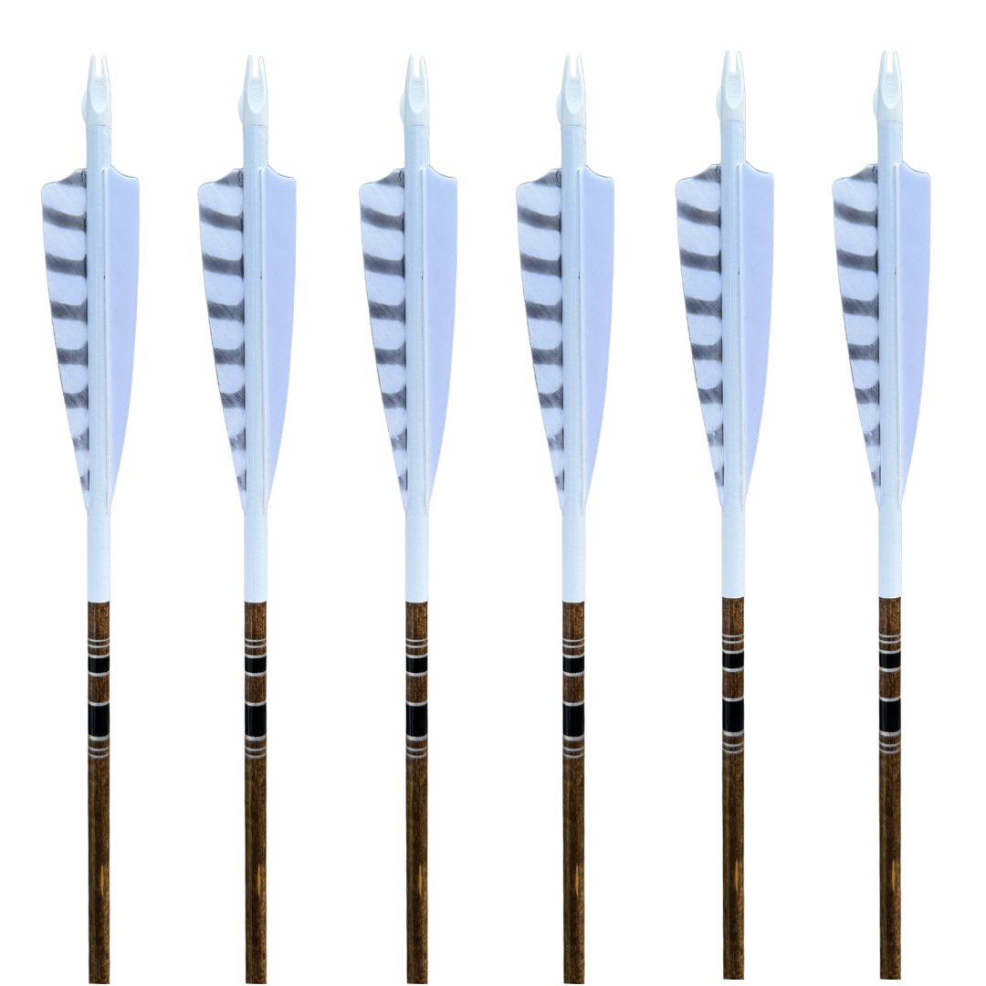 King Arrows - Traditional Arrows - White Out – Kustom King Traditional ...