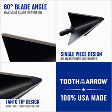 Load image into Gallery viewer, TOTA | 125 grain broadhead | 1-1/8 inch | fixed 3-blade
