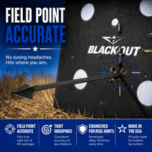Load image into Gallery viewer, TOTA | 100 grain broadhead | 1-1/8 inch | fixed 3-blade
