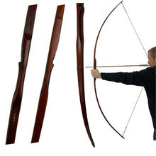 Load image into Gallery viewer, Bamboo Backed Hickory Longbow

