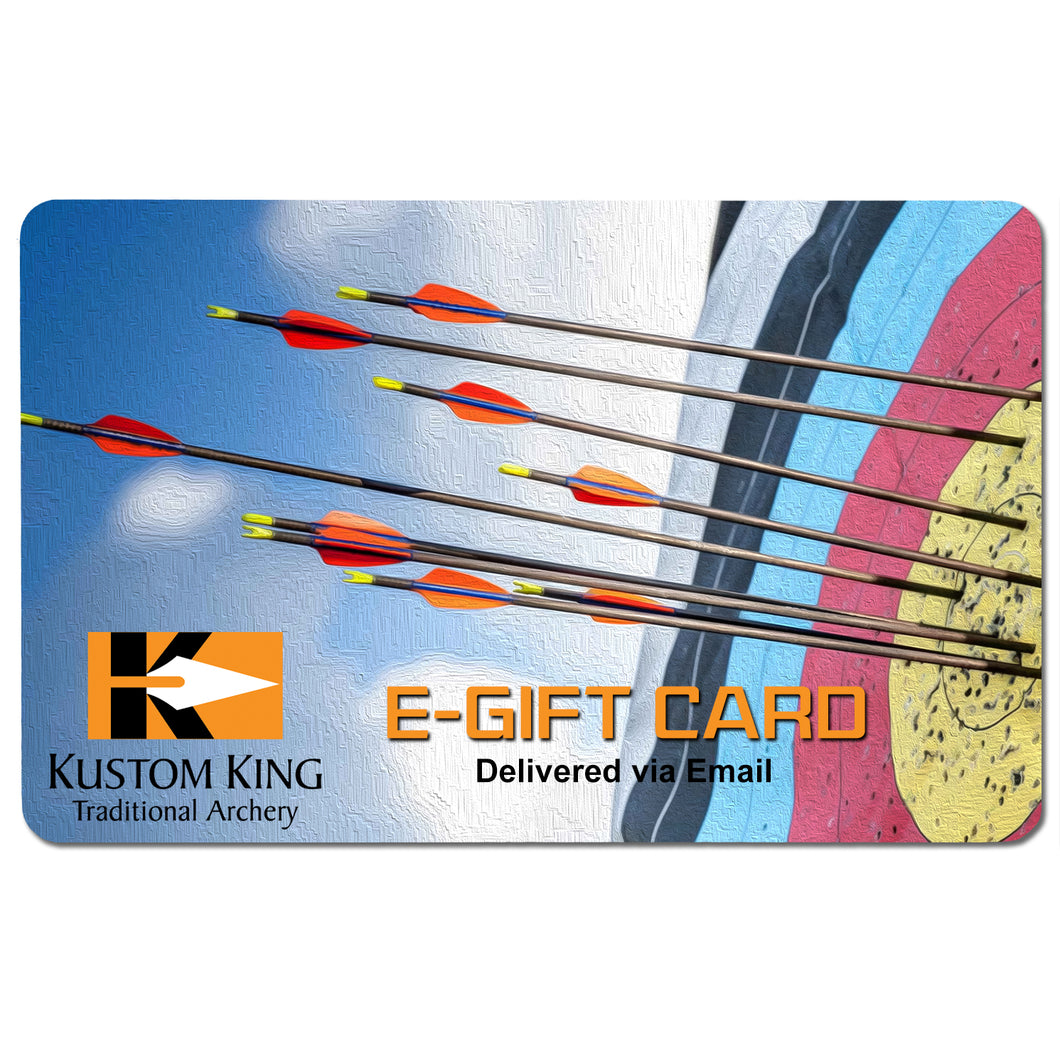 Kustom King Traditional Archery E-Gift Certificate