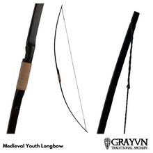 Load image into Gallery viewer, Medieval Youth Longbow - 65&quot;
