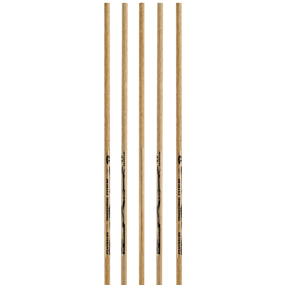Penthalon Traditional Extreme - Woodgrain Carbon Shafts - 6 Pack