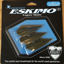Load image into Gallery viewer, Zwickey Eskimo 2-Blade Glue-On Broadheads 3-pack - 125gr
